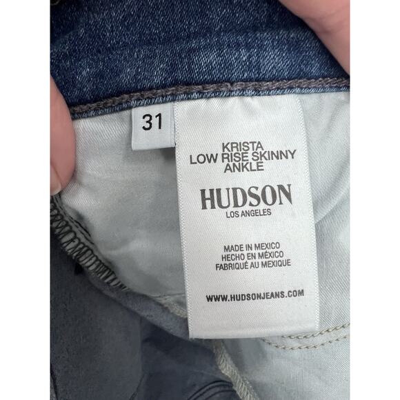 Hudson Krista Low Rise Skinny Ankle Jeans Size 31 - Picture 3 of 4